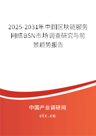 2025-2031年中國區(qū)塊鏈服務(wù)網(wǎng)絡(luò)BSN市場調(diào)查研究與前景趨勢報告 2025-2031年中國區(qū)塊鏈服務(wù)網(wǎng)絡(luò)BSN市場調(diào)查研究與前景趨勢報告