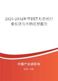 2025-2031年中國(guó)三七總甙行業(yè)現(xiàn)狀與市場(chǎng)前景報(bào)告