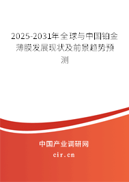 2025-2031年全球與中國鉑金薄膜發(fā)展現(xiàn)狀及前景趨勢預(yù)測