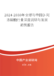 2024-2030年全球與中國(guó)D-阿洛酮糖行業(yè)深度調(diào)研與發(fā)展趨勢(shì)報(bào)告 2024-2030年全球與中國(guó)D-阿洛酮糖行業(yè)深度調(diào)研與發(fā)展趨勢(shì)報(bào)告