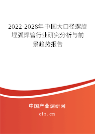 2022-2028年中國大口徑螺旋埋弧焊管行業(yè)研究分析與前景趨勢報告 2022-2028年中國大口徑螺旋埋弧焊管行業(yè)研究分析與前景趨勢報告