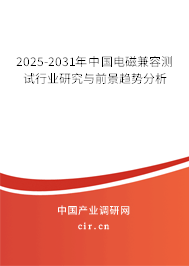 2025-2031年中國電磁兼容測試行業(yè)研究與前景趨勢分析