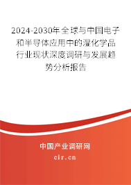 2024-2030年全球與中國電子和半導(dǎo)體應(yīng)用中的濕化學(xué)品行業(yè)現(xiàn)狀深度調(diào)研與發(fā)展趨勢分析報(bào)告