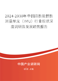 2024-2030年中國高性能慣性測量單元（IMU）行業(yè)現(xiàn)狀深度調(diào)研及發(fā)展趨勢報告