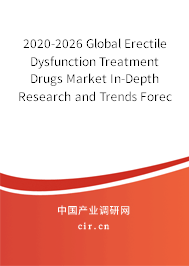 2020-2026 Global Erectile Dysfunction Treatment Drugs Market In-Depth Research and Trends Forecast Report