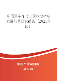 中國(guó)豪華車行業(yè)現(xiàn)狀分析與發(fā)展前景研究報(bào)告(2025年版) 中國(guó)豪華車行業(yè)現(xiàn)狀分析與發(fā)展前景研究報(bào)告(2025年版)