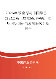 2026年版全球與中國聚己二酰己二胺（尼龍66/PA66）市場現(xiàn)狀調(diào)研與發(fā)展趨勢分析報(bào)告