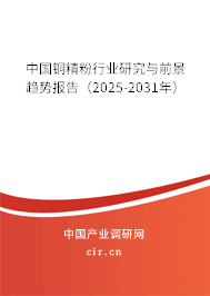 中國銅精粉行業(yè)研究與前景趨勢報告（2025-2031年）