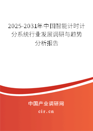 2025-2031年中國智能計時計分系統(tǒng)行業(yè)發(fā)展調(diào)研與趨勢分析報告
