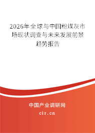 2026年全球與中國粉煤灰市場現(xiàn)狀調(diào)查與未來發(fā)展前景趨勢報告