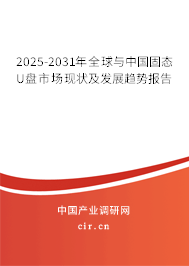 2025-2031年全球與中國固態(tài)U盤市場現(xiàn)狀及發(fā)展趨勢報告