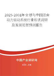 2025-2031年全球與中國(guó)混合動(dòng)力驅(qū)動(dòng)系統(tǒng)行業(yè)現(xiàn)狀調(diào)研及發(fā)展前景預(yù)測(cè)報(bào)告