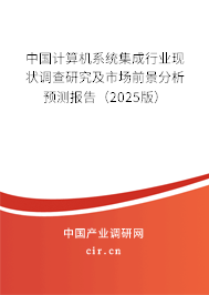中國(guó)計(jì)算機(jī)系統(tǒng)集成行業(yè)現(xiàn)狀調(diào)查研究及市場(chǎng)前景分析預(yù)測(cè)報(bào)告（2025版）