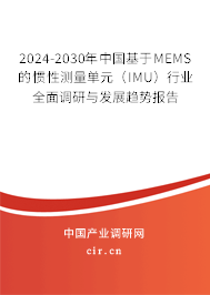 2024-2030年中國基于MEMS的慣性測量單元（IMU）行業(yè)全面調(diào)研與發(fā)展趨勢報告