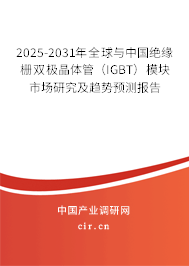 2025-2031年全球與中國絕緣柵雙極晶體管(IGBT)模塊市場研究及趨勢預(yù)測報(bào)告 2025-2031年全球與中國絕緣柵雙極晶體管(IGBT)模塊市場研究及趨勢預(yù)測報(bào)告