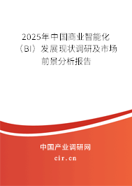 2025年中國商業(yè)智能化(BI)發(fā)展現(xiàn)狀調(diào)研及市場前景分析報告 2025年中國商業(yè)智能化(BI)發(fā)展現(xiàn)狀調(diào)研及市場前景分析報告