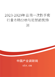 2023-2029年云南一次性手套行業(yè)市場分析與前景趨勢預(yù)測