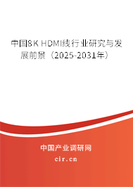中國8K HDMI線行業(yè)研究與發(fā)展前景（2026-2032年）