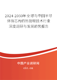2024-2030年全球與中國(guó)半導(dǎo)體微芯片的熱管理技術(shù)行業(yè)深度調(diào)研與發(fā)展趨勢(shì)報(bào)告 2024-2030年全球與中國(guó)半導(dǎo)體微芯片的熱管理技術(shù)行業(yè)深度調(diào)研與發(fā)展趨勢(shì)報(bào)告