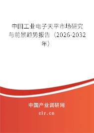 中國工業(yè)電子天平市場研究與前景趨勢報(bào)告（2025-2031年）