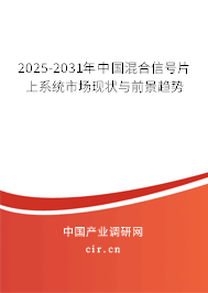 2025-2031年中國混合信號片上系統(tǒng)市場現(xiàn)狀與前景趨勢 2025-2031年中國混合信號片上系統(tǒng)市場現(xiàn)狀與前景趨勢