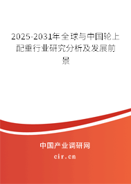 2025-2031年全球與中國(guó)輪上配重行業(yè)研究分析及發(fā)展前景