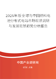 2026年版全球與中國燃料電池分布式電站市場現狀調研與發(fā)展前景趨勢分析報告