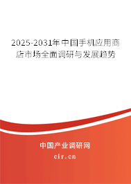 2025-2031年中國手機應用商店市場全面調(diào)研與發(fā)展趨勢 2025-2031年中國手機應用商店市場全面調(diào)研與發(fā)展趨勢
