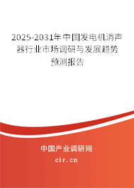 2025-2031年中國(guó)發(fā)電機(jī)消聲器行業(yè)市場(chǎng)調(diào)研與發(fā)展趨勢(shì)預(yù)測(cè)報(bào)告