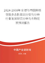 2024-2030年全球與中國單核苷酸多態(tài)性基因分型與分析行業(yè)發(fā)展研究分析與市場前景預(yù)測報告