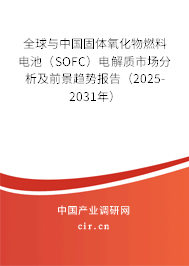 全球與中國固體氧化物燃料電池（SOFC）電解質(zhì)市場分析及前景趨勢報告（2025-2031年）
