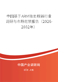 中國基于ARM微處理器行業(yè)調(diào)研與市場前景報告(2025-2031年) 中國基于ARM微處理器行業(yè)調(diào)研與市場前景報告(2025-2031年)