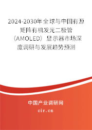2024-2030年全球與中國有源矩陣有機(jī)發(fā)光二極管（AMOLED）顯示器市場深度調(diào)研與發(fā)展趨勢預(yù)測