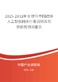 2025-2031年全球與中國(guó)邊緣人工智能網(wǎng)關(guān)行業(yè)調(diào)研及前景趨勢(shì)預(yù)測(cè)報(bào)告