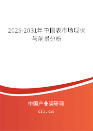 2025-2031年中國表市場現(xiàn)狀與前景分析