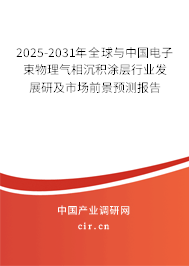 2025-2031年全球與中國電子束物理氣相沉積涂層行業(yè)發(fā)展研及市場前景預測報告