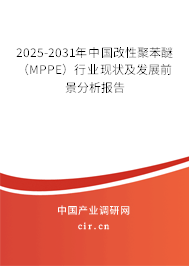 2025-2031年中國改性聚苯醚（MPPE）行業(yè)現(xiàn)狀及發(fā)展前景分析報告