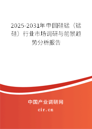 2025-2031年中國(guó)硅錳（錳硅）行業(yè)市場(chǎng)調(diào)研與前景趨勢(shì)分析報(bào)告