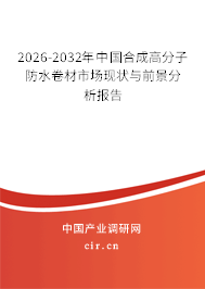 2026-2032年中國合成高分子防水卷材市場現(xiàn)狀與前景分析報告