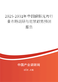 2025-2031年中國(guó)偏振光片行業(yè)市場(chǎng)調(diào)研與前景趨勢(shì)預(yù)測(cè)報(bào)告
