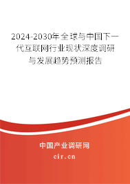 2024-2030年全球與中國下一代互聯(lián)網(wǎng)行業(yè)現(xiàn)狀深度調(diào)研與發(fā)展趨勢預(yù)測報告