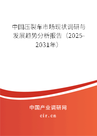 中國壓裂車市場現(xiàn)狀調(diào)研與發(fā)展趨勢分析報告（2025-2031年）