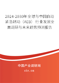 2024-2030年全球與中國自動緊急制動(AEB)行業(yè)發(fā)展全面調(diào)研與未來趨勢預(yù)測報告 2024-2030年全球與中國自動緊急制動(AEB)行業(yè)發(fā)展全面調(diào)研與未來趨勢預(yù)測報告