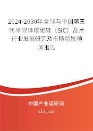 2024-2030年全球與中國(guó)第三代半導(dǎo)體碳化硅（SiC）晶片行業(yè)發(fā)展研究及市場(chǎng)前景預(yù)測(cè)報(bào)告