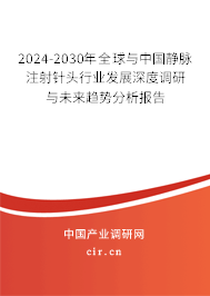 2024-2030年全球與中國靜脈注射針頭行業(yè)發(fā)展深度調(diào)研與未來趨勢分析報(bào)告