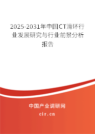 2025-2031年中國CT滑環(huán)行業(yè)發(fā)展研究與行業(yè)前景分析報(bào)告