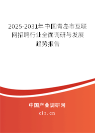 2025-2031年中國(guó)青島市互聯(lián)網(wǎng)招聘行業(yè)全面調(diào)研與發(fā)展趨勢(shì)報(bào)告