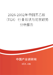 2026-2032年中國(guó)三乙胺（TEA）行業(yè)現(xiàn)狀與前景趨勢(shì)分析報(bào)告