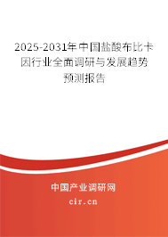 2025-2031年中國(guó)鹽酸布比卡因行業(yè)全面調(diào)研與發(fā)展趨勢(shì)預(yù)測(cè)報(bào)告