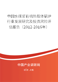 中國水煤漿有機(jī)熱載體鍋爐行業(yè)發(fā)展研究及投資風(fēng)險(xiǎn)評(píng)估報(bào)告（2012-2016年）